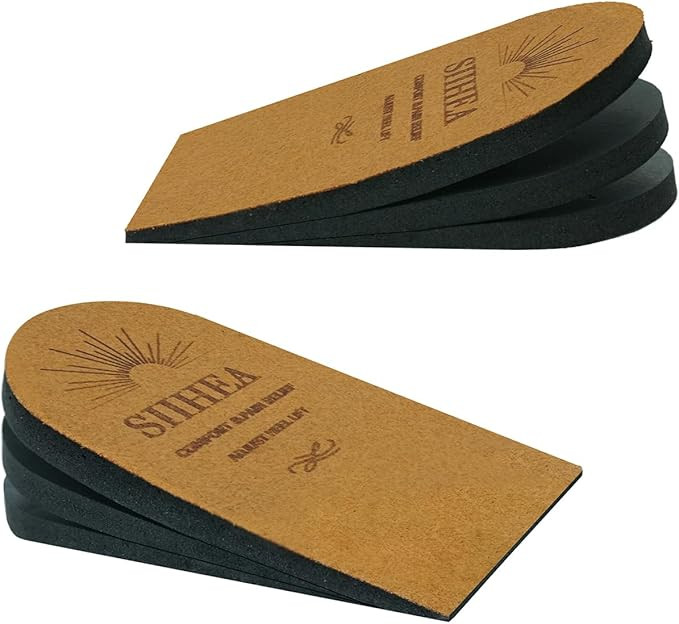 Adjustable Heel Lifts for Shoes, 1/4'' Height Increase Insoles for Achilles Tendonitis, Heel Pain... | Amazon (US)