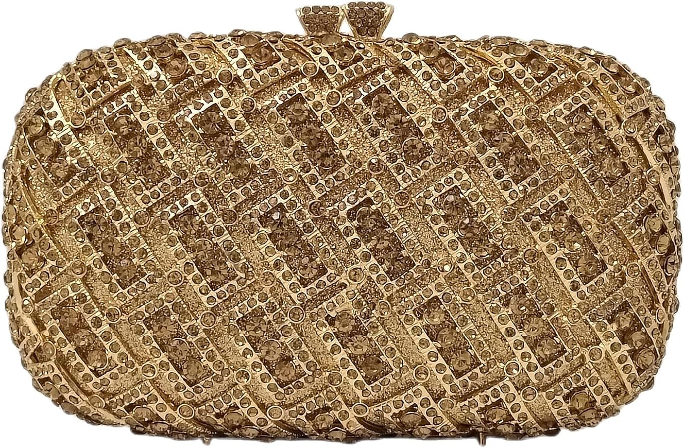 HUANG ZHUANG Sparkly Elegant Crystal Clutch Purse Luxury Rhinestone Evening Bag Prom Party Weddin... | Amazon (US)