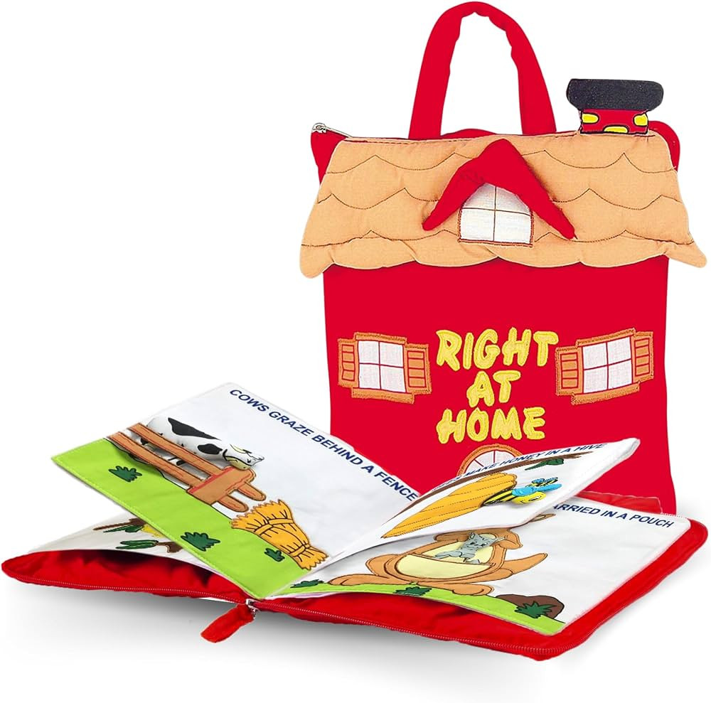 Right at Home Quiet Book, Animal Activity Busy Book for Toddlers and Children | Amazon (US)