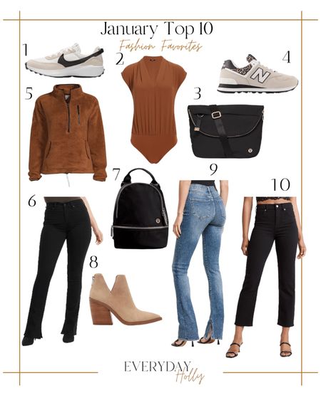 January Top 10 Trending Fashions | 1st Round Up of 2023 🙌🏽 check out the blog at: www.everydayholly.com

ltk | ltk find | womens fashion | womens sneakers | express | express jeans | shoes | sneakers | bodysuits | womens style

#LTKstyletip #LTKshoecrush #LTKFind