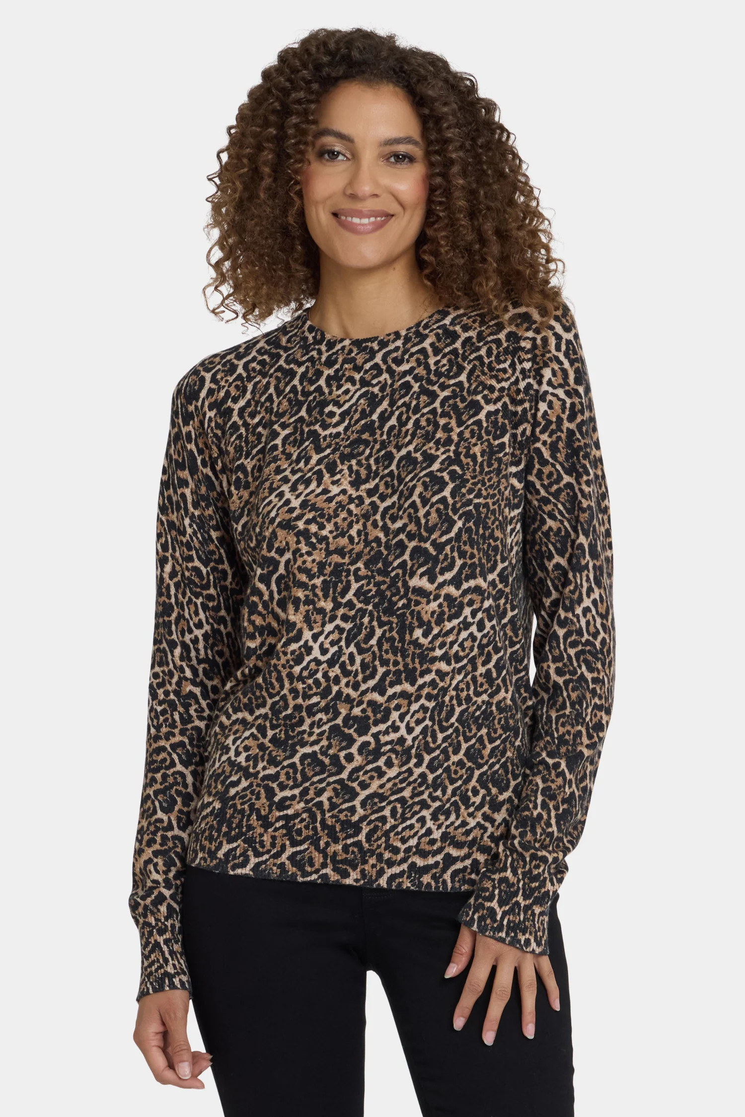 Cheetah Crewneck Sweater | NYDJ