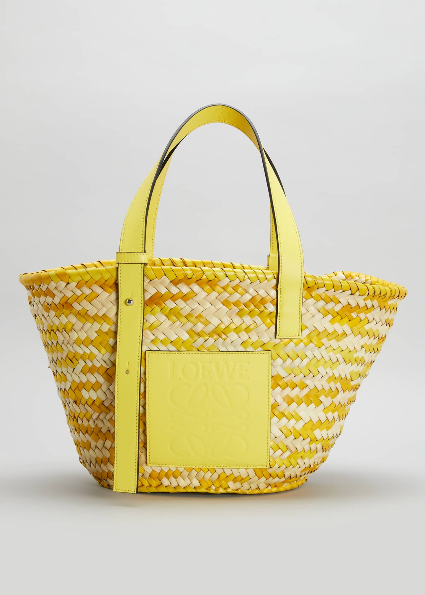 x Paula’s Ibiza Confetti Basket Palm Leaf Tote Bag | Bergdorf Goodman