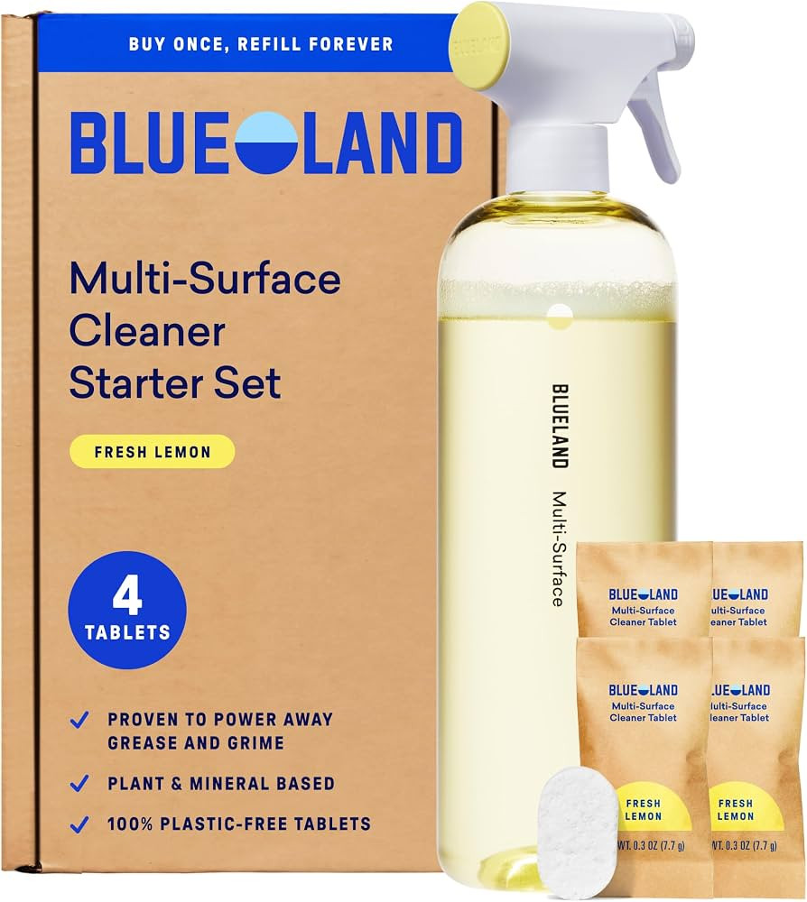 BLUELAND Multi-surface Spray Cleaner, Starter Set, Eucalyptus Mint | Amazon (US)