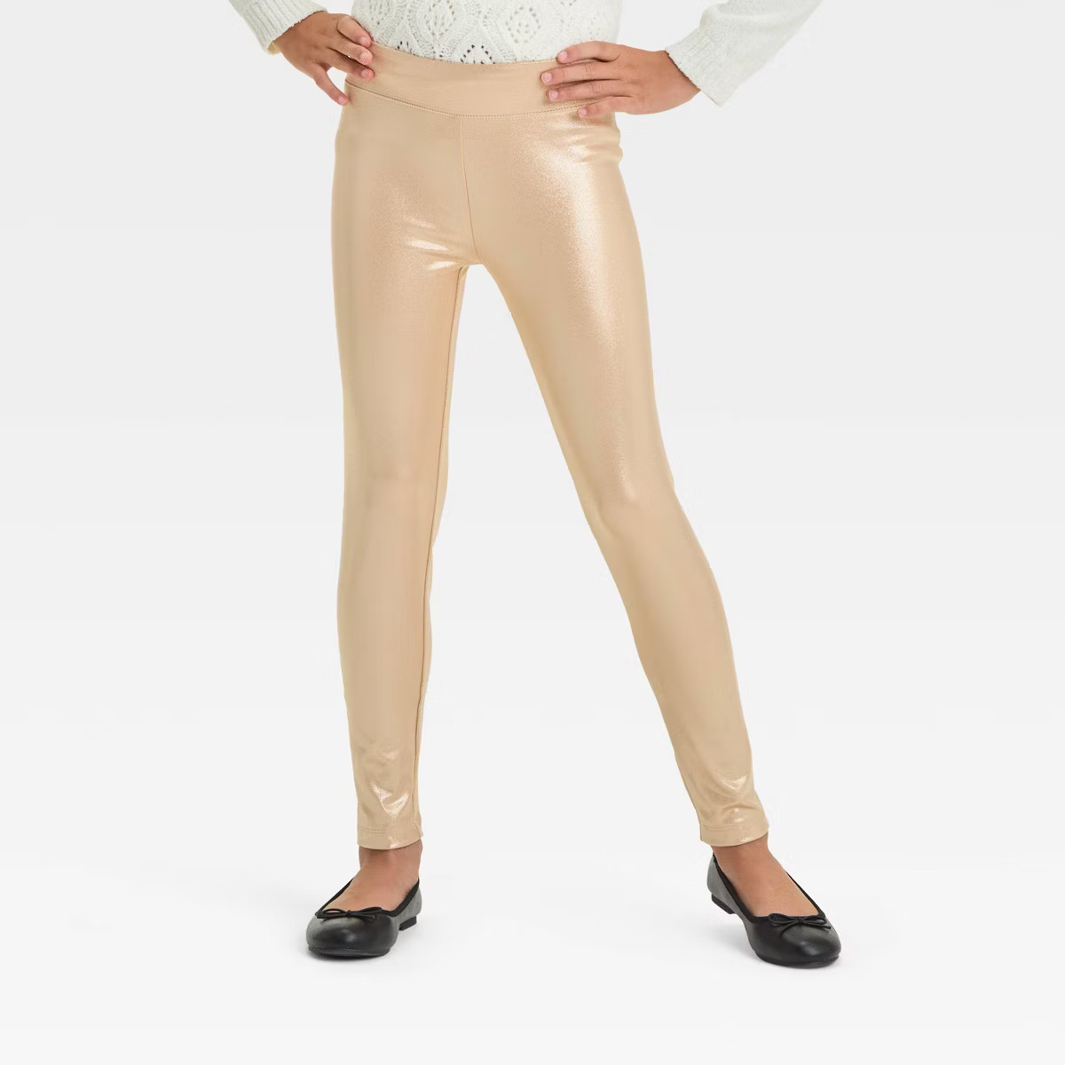 Girls' Metallic Leggings - Cat & Jack™ | Target