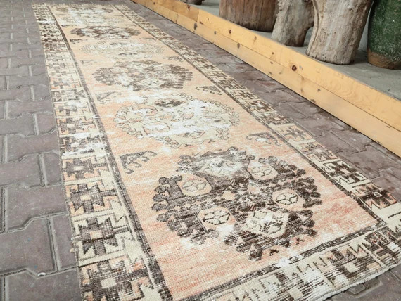 Turkish Oushak rug, Anatolian Runner rug, Hand Knotted runner, Turkish Runner Rug, Wool rug, Runn... | Etsy (US)