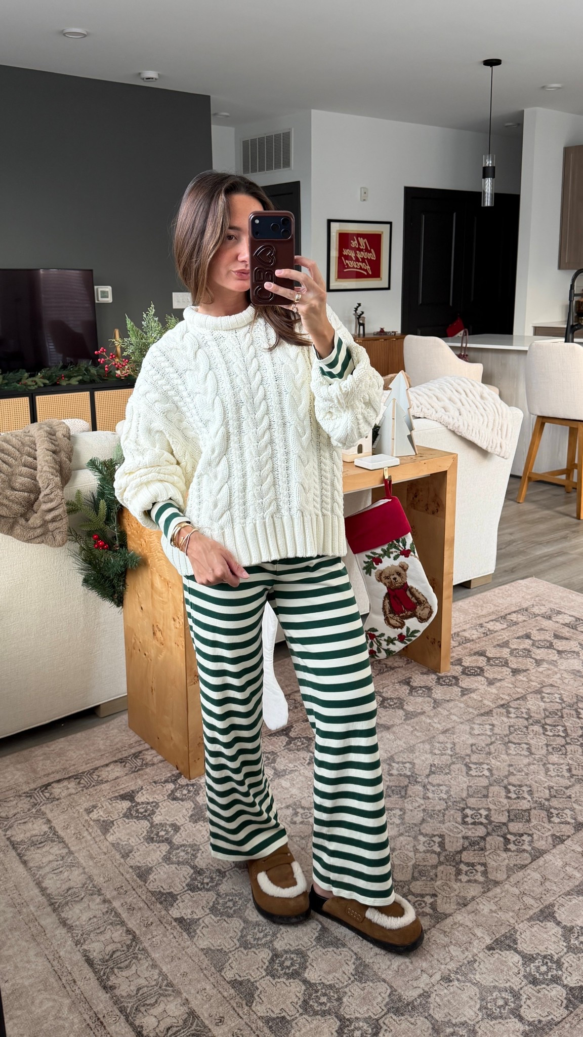 P pajamas! Sweater is sold out Daily Drills but love the Aritzia one too!