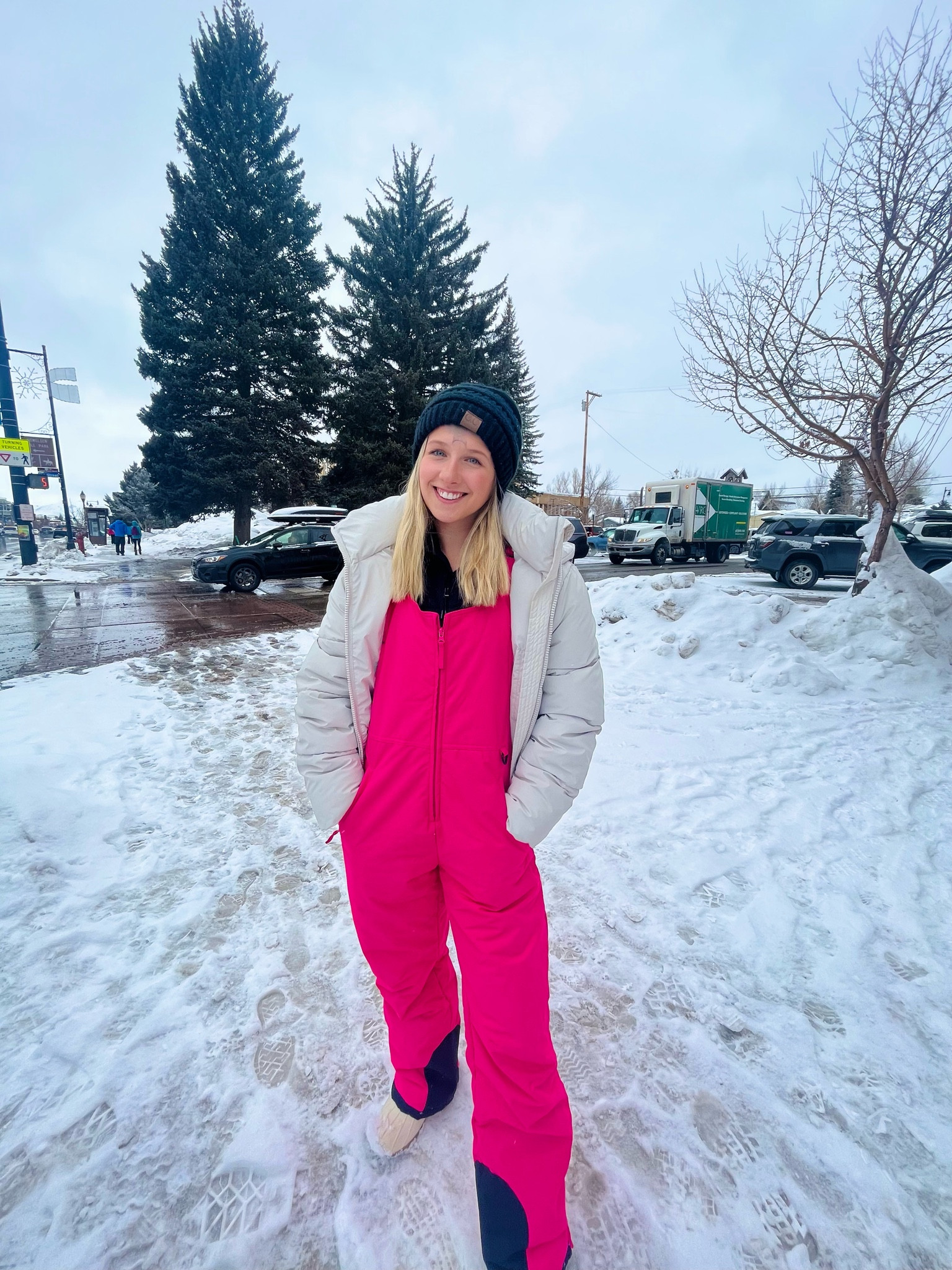 cutest snow outfit for any winter activity! kept me nice and warm with a thermal layer underneath! 

bib: small (could have used xs but small still worked!) 

#LTKSeasonal #LTKfit #LTKtravel