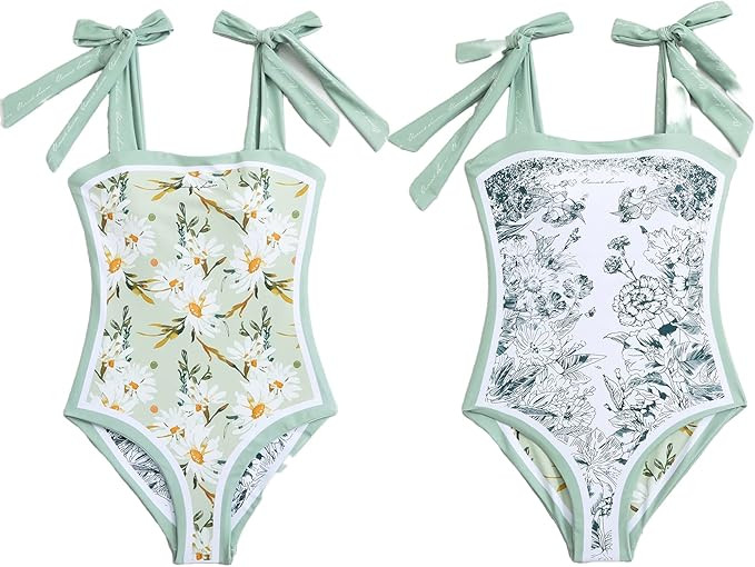 ASHER FASHION Women's One Piece Swimsuit -Bathing Suit for Women Tummy Control Reversible Bustier... | Amazon (US)