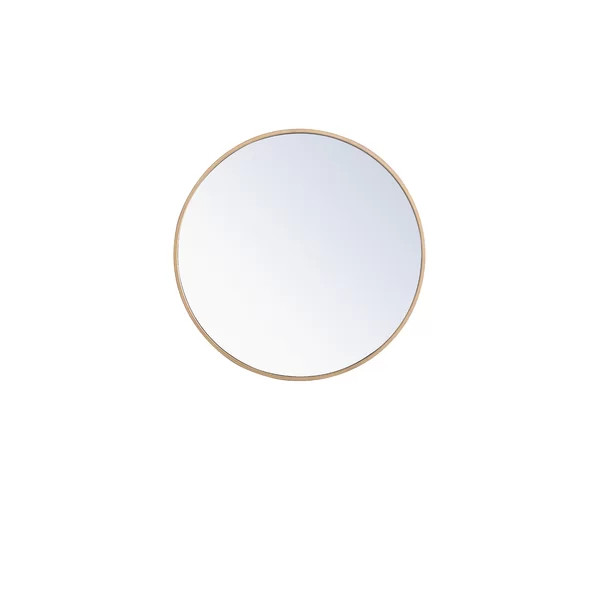 Needville Round Metal Wall Mirror | Wayfair North America