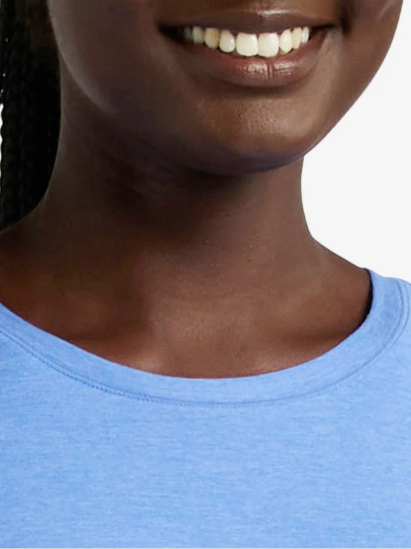 Athletic Works Women's and Women's Plus ButterCore Tee with Short Sleeves, Sizes XS-4X | Walmart (US)