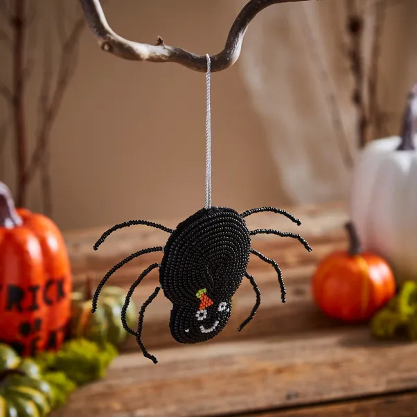 Beaded Spider Hanging Decoration | Dunelm