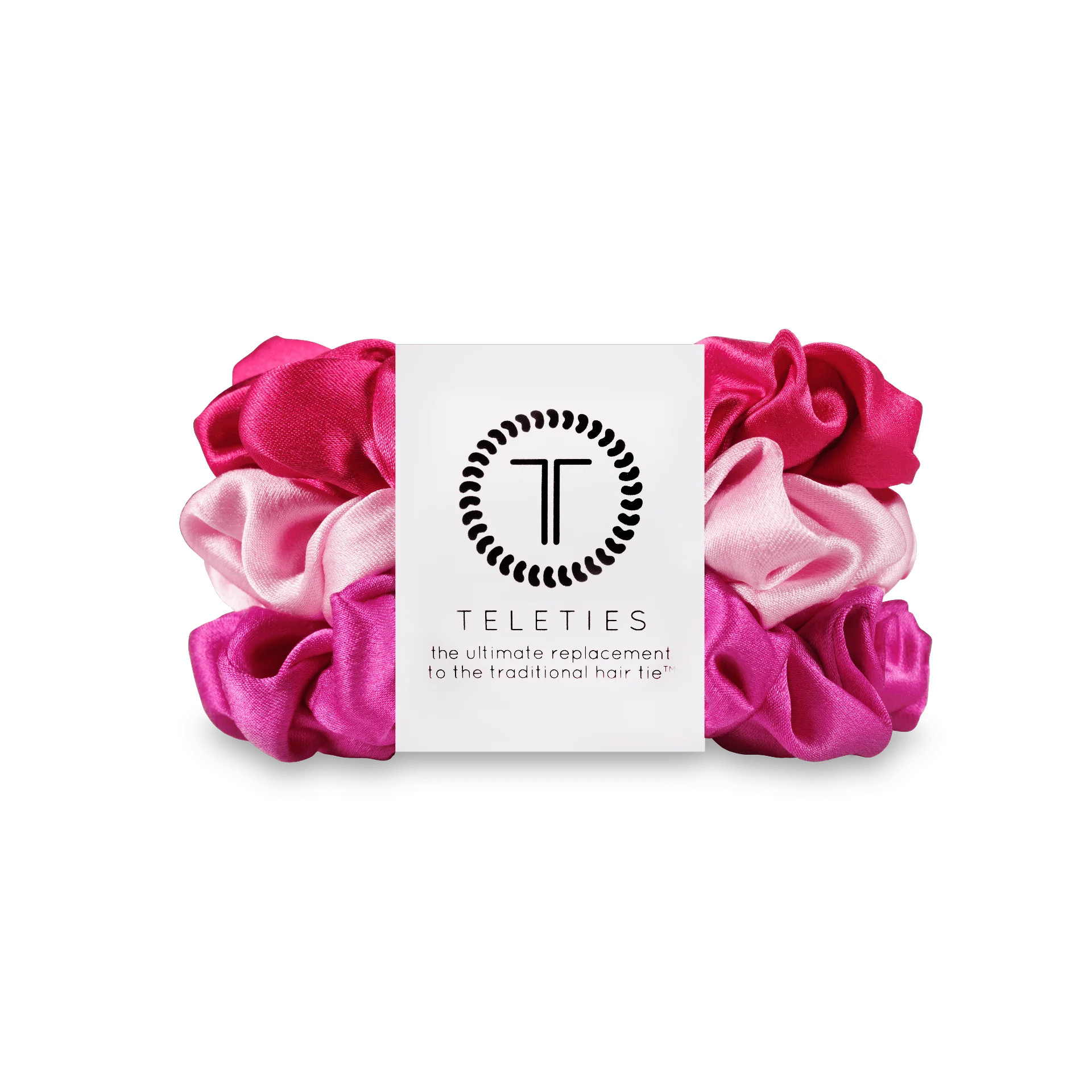 Rose All Day Large Silk Scrunchies | TELETIES