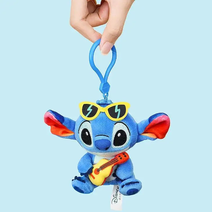 Disney Toy Story Stitch Kawaii Plush Toys Guitar Cartoon Stuffed Anime Bag Keychain Pendant Car K... | AliExpress (US)