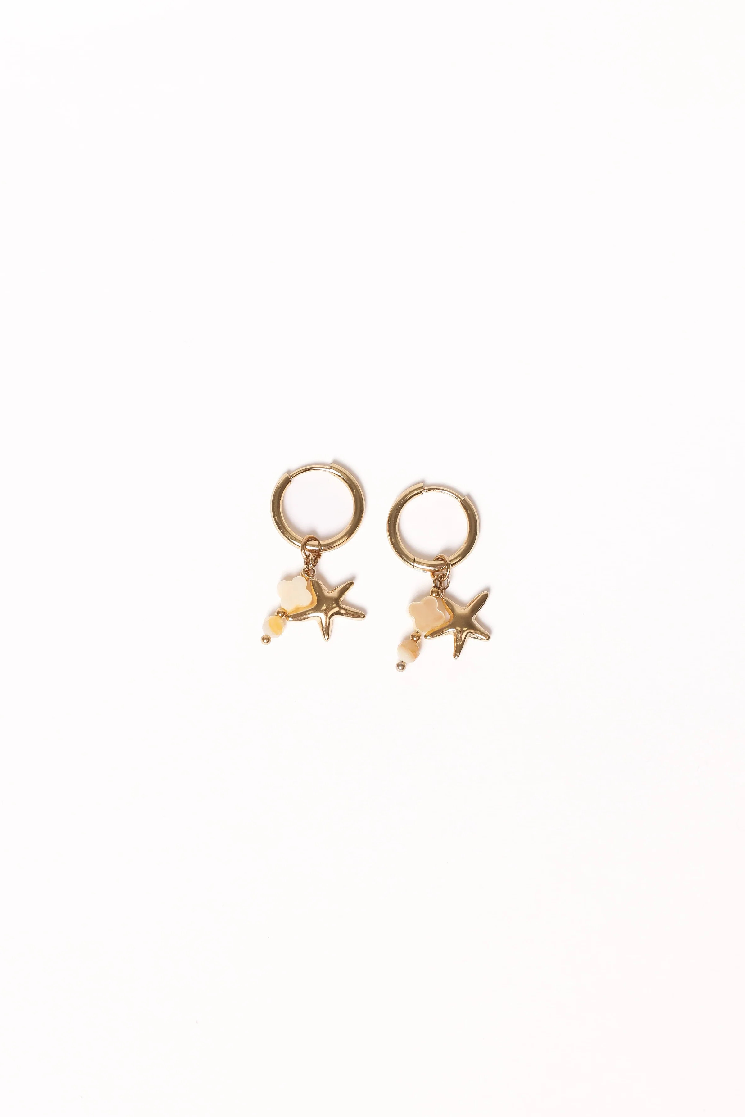 Catania Charm Earrings - Gold | Petal & Pup (US)