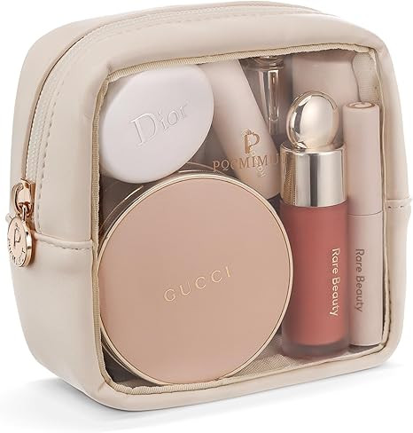 Pocmimut Mini Makeup Bag,Clear Makeup Bag Cute Travel Makeup Bag Pouch Purse Car Accessories for ... | Amazon (US)