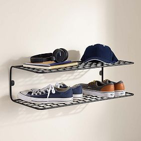 Metal Grid Shoe Display Shelf (26"x8") | Pottery Barn Teen