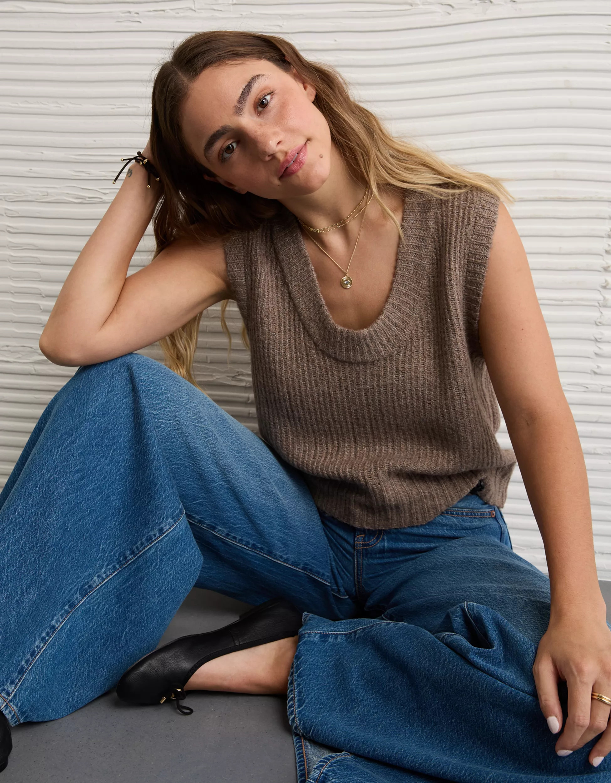 AE Whoa So Soft Scoop Neck Vest | American Eagle Outfitters (US & CA)