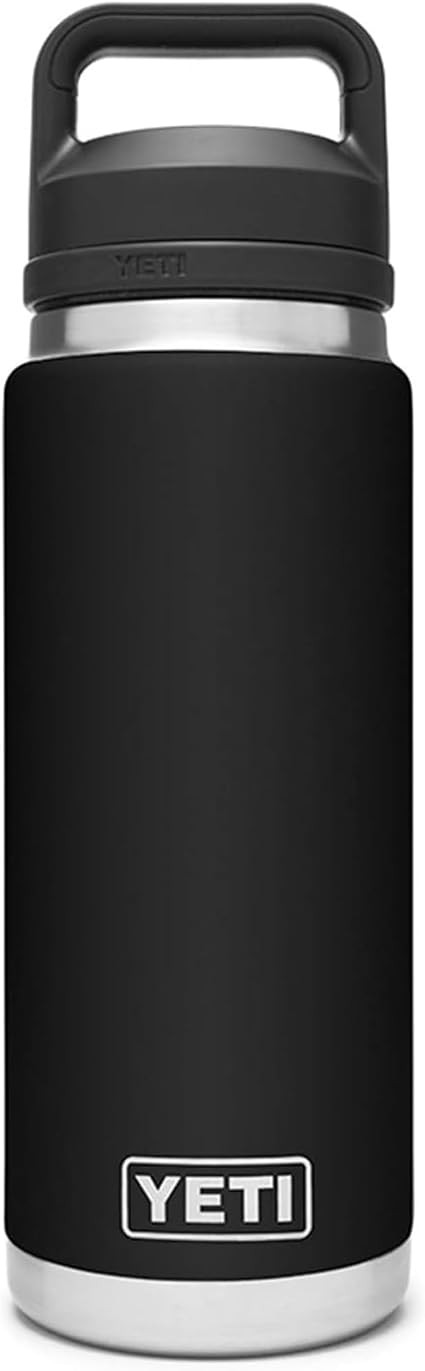 YETI Rambler 26 oz Bottle, Vacuum Insulated, Stainless Steel with Chug Cap, Black | Amazon (US)