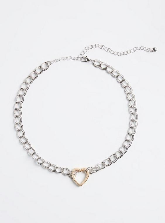 Heart Chain Link Necklace | Torrid (US & Canada)