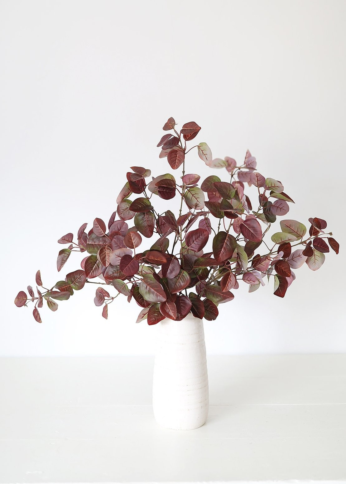 Burgundy UV Protected Outdoor Fake Cotinus Leaves - 34" Tall | Afloral (US)