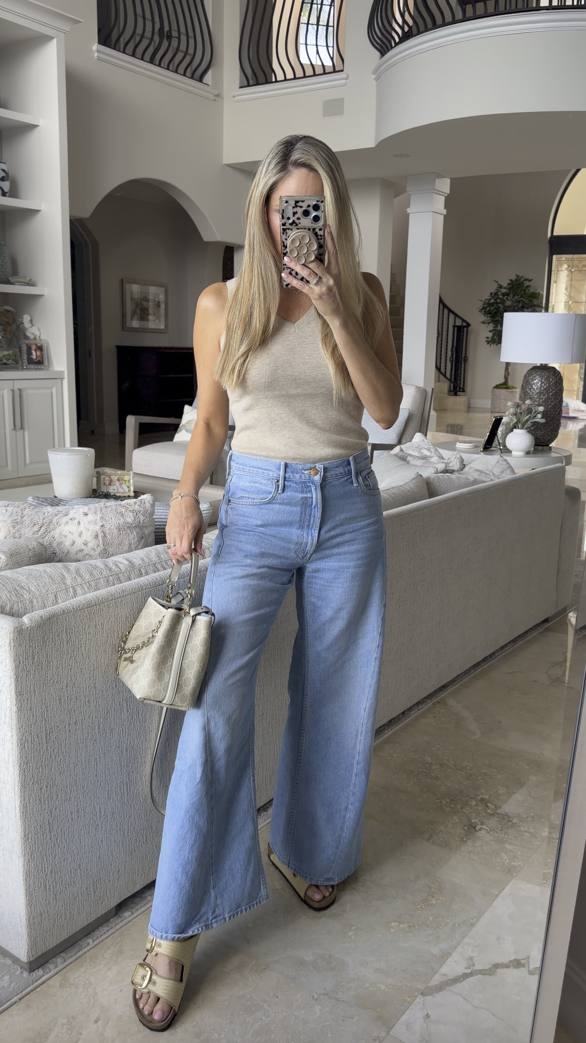OOTD. Most worn wide leg denim. TTS . Amazon lightweight knit tank (small)

#LTKgrwm #LTKootd #LTKOver40