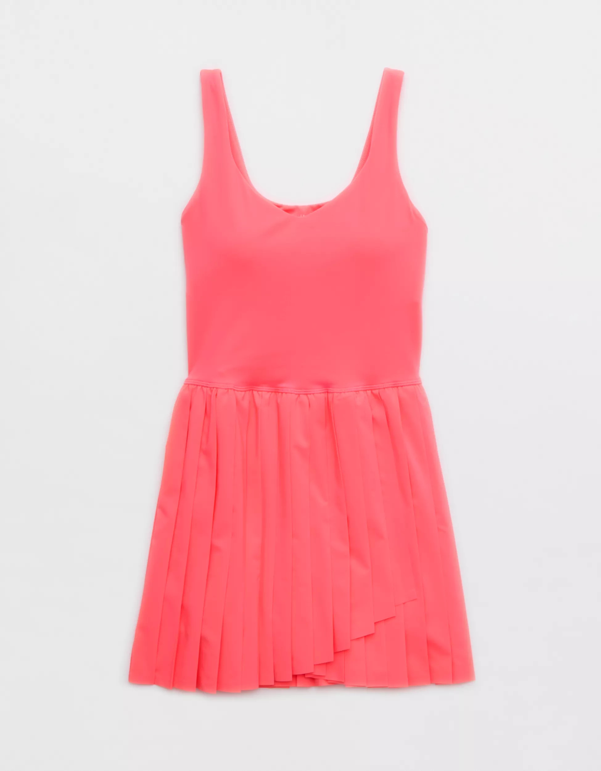 OFFLINE By Aerie Tiebreaker Pleated Dress | Aerie