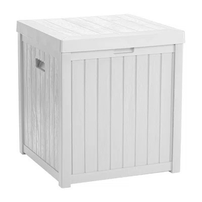 Deck Box, 51 Gallon Front Porch Package Bin Delivery Box For Outside, Small Patio Outdoor Storage Boxes Waterproof, UV Resistant Plastic Resin Pool St | Wayfair North America