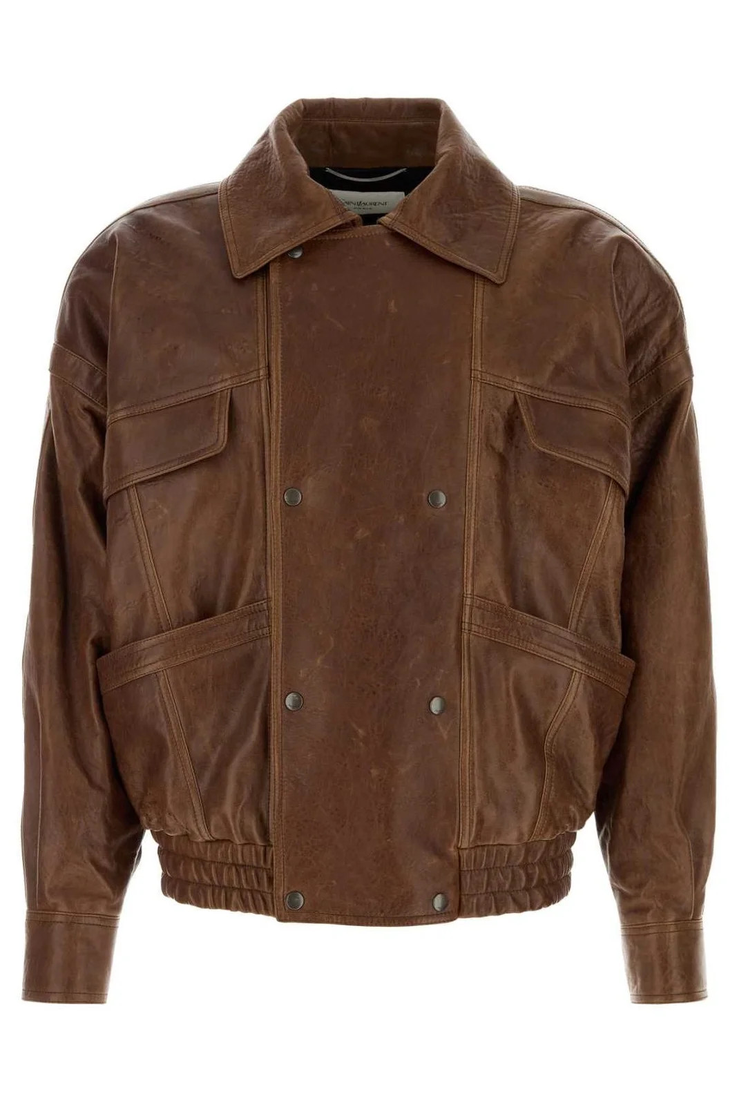 Saint Laurent Double-Breasted Bomber Jacket | Cettire Global