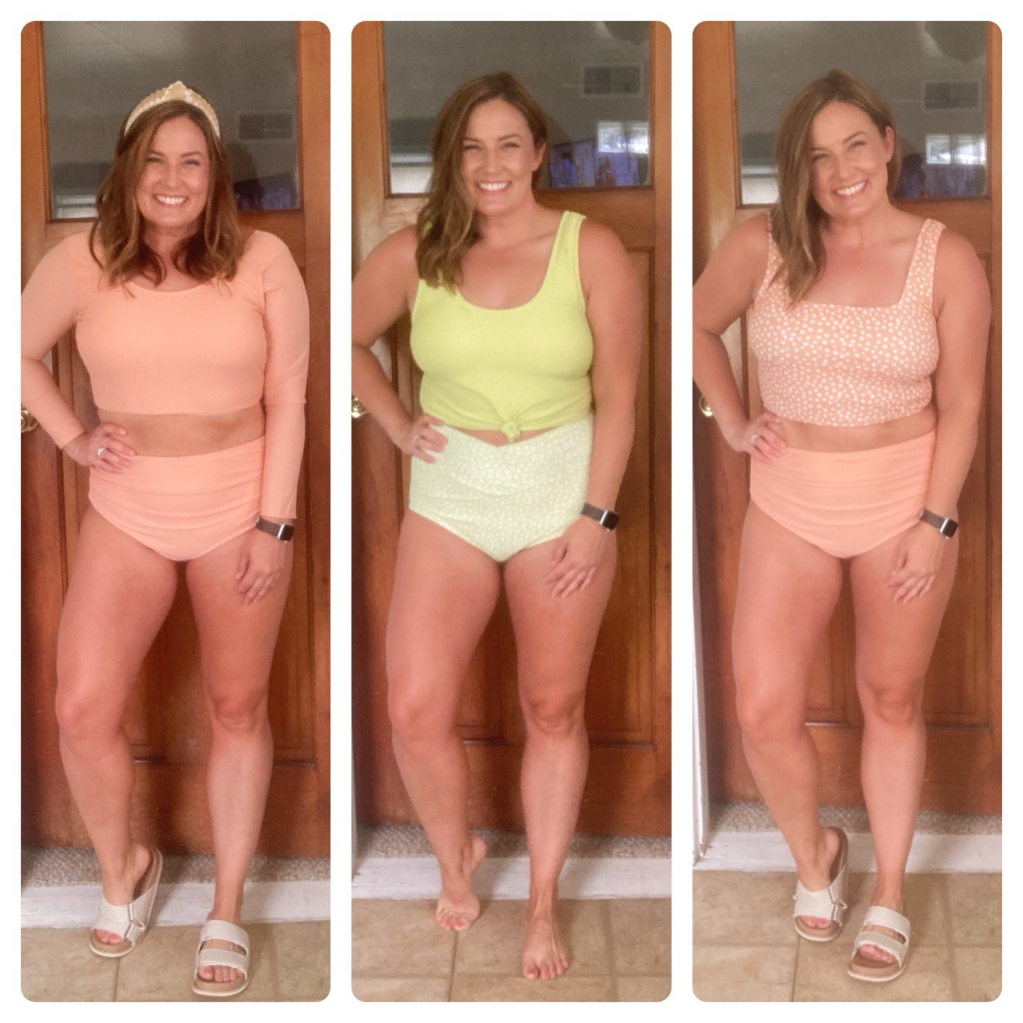 Loving the pastel line from @coralreefswim 
I’m wearing a large in all pieces :) #ad

Use code ASHLEYH to save 

#LTKSwim #LTKTravel #LTKMidsize