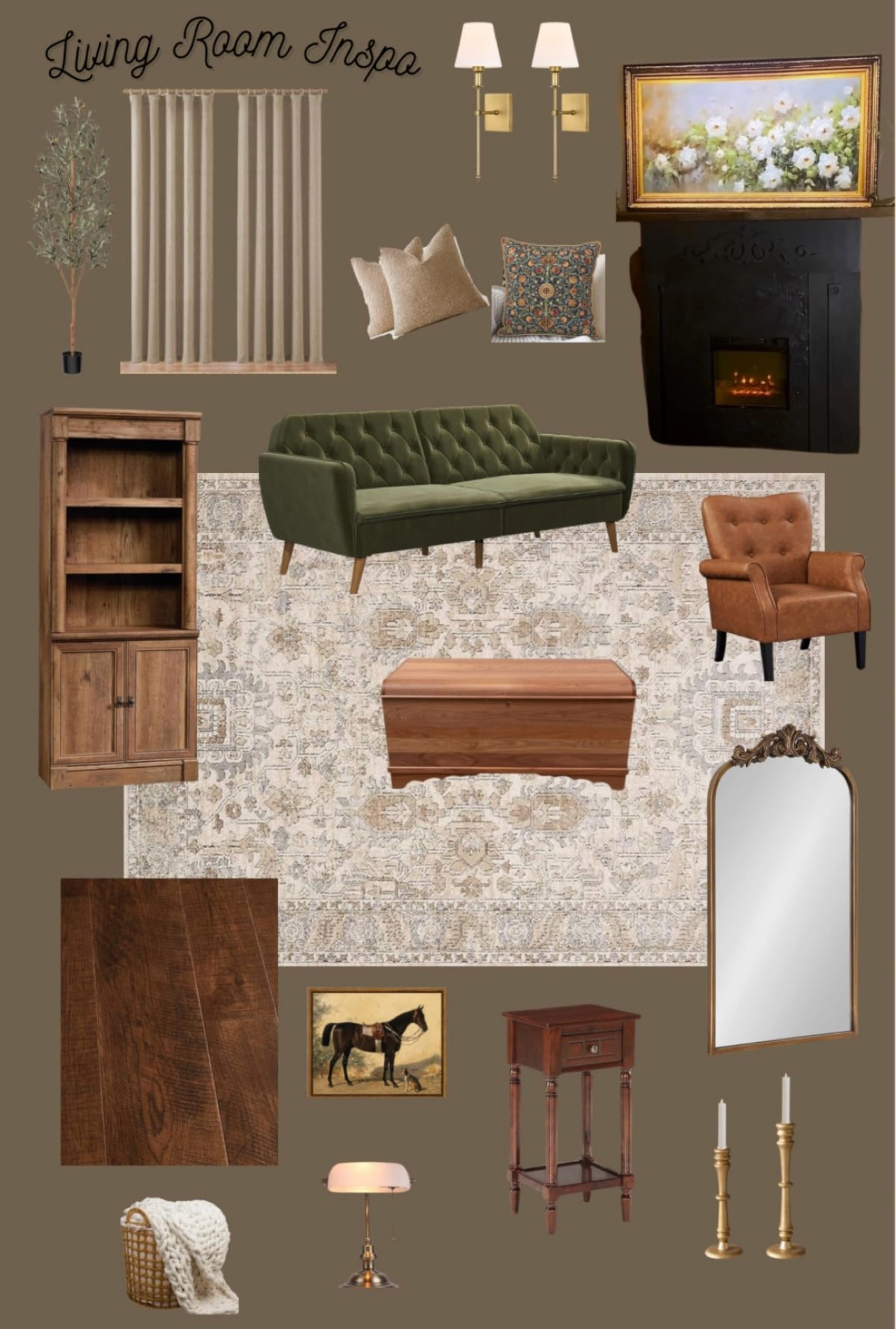 Moody Vintage Living Room Inspo

#LTKHome #LTKFindsUnder100