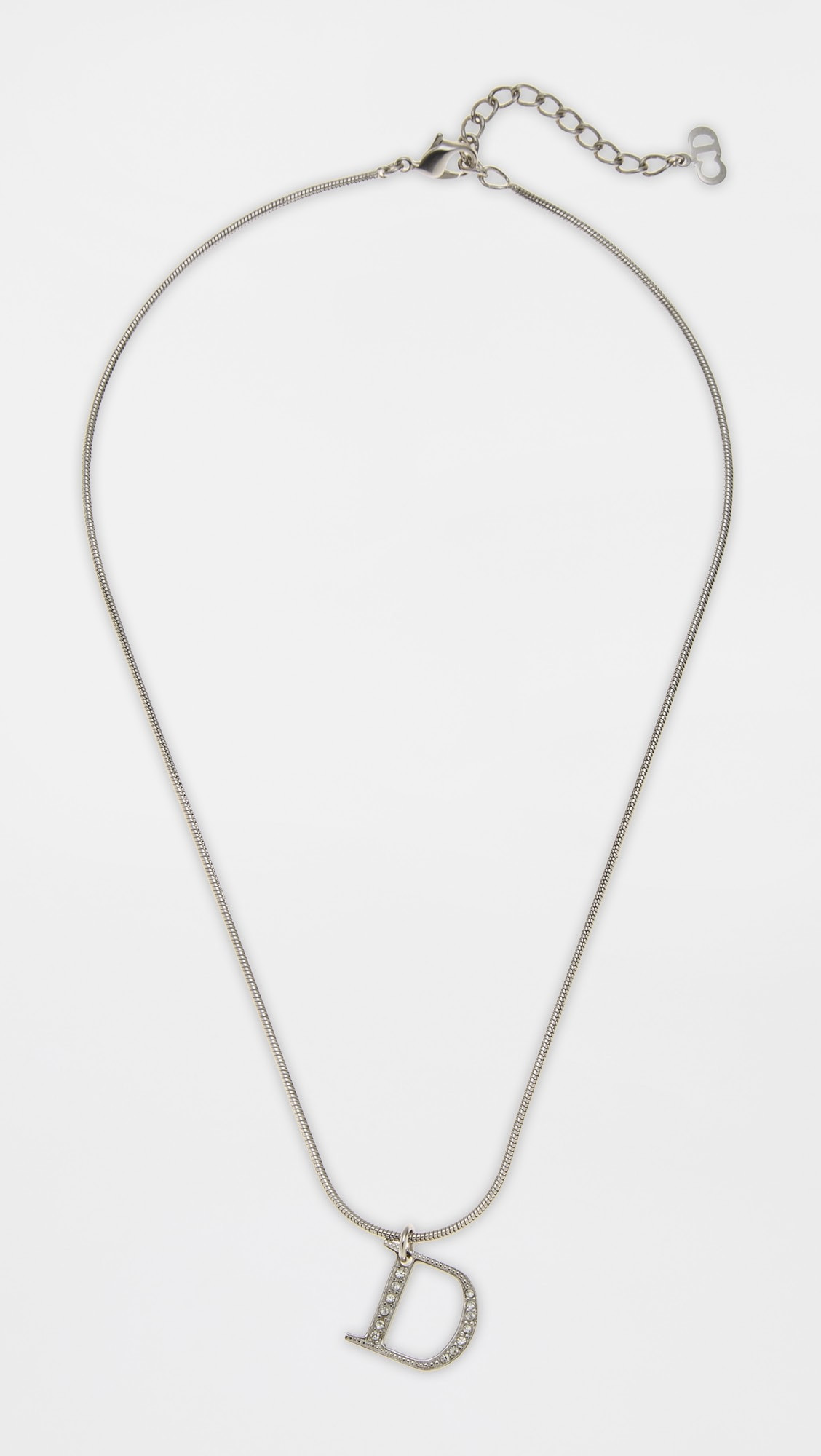 Dior Silver Crystal Necklace | Shopbop