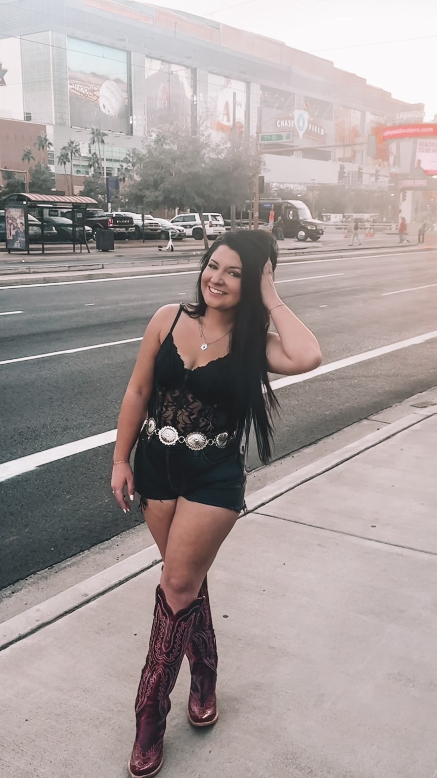 Getting grungy in Pheonix, Arizona at The Hondo Rodeo Fest!🖤 My outfits for the week were super affordable! I’m wearing a medium in the bodysuit and a size 29 in the Levi 501s! My boots are a 9.5! 

#LTKootd #LTKStyleTip