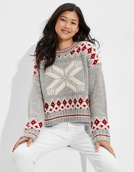 AE Cable Knit Crew Sweater | American Eagle Outfitters (US & CA)
