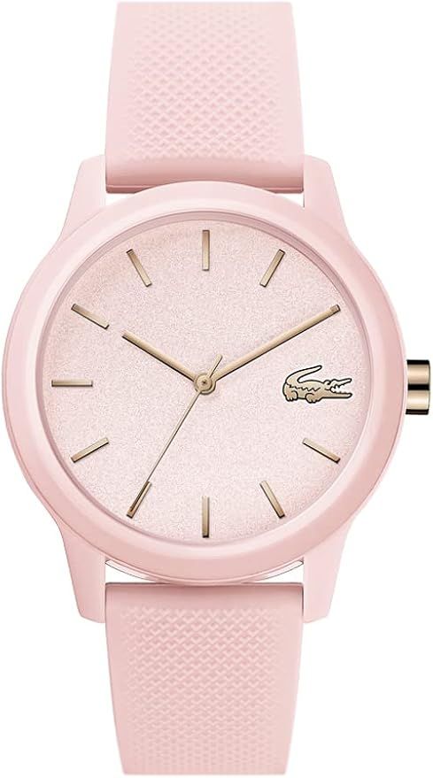 Lacoste TR90 Quartz Watch with Rubber Strap, Pink, 17 (Model: 2001065) | Amazon (US)