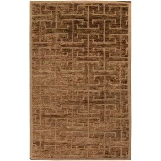 Hand-Knotted Max well Geometric Pattern Jute Area Rug | Bed Bath & Beyond