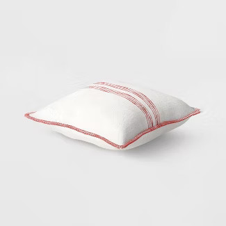 Oversize Square Woven Stripe Pillow - Threshold™ | Target