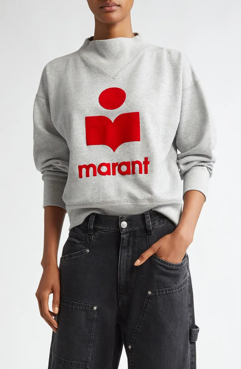 Moby Mock Neck Logo Graphic Sweatshirt | Nordstrom