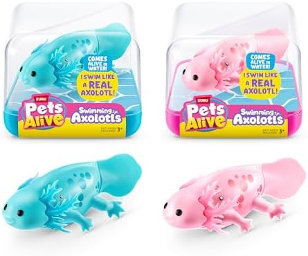 Pets Alive Robo Axolotl Swimming, Electronic Pet Toy (2 Pack) by ZURU | Amazon (US)