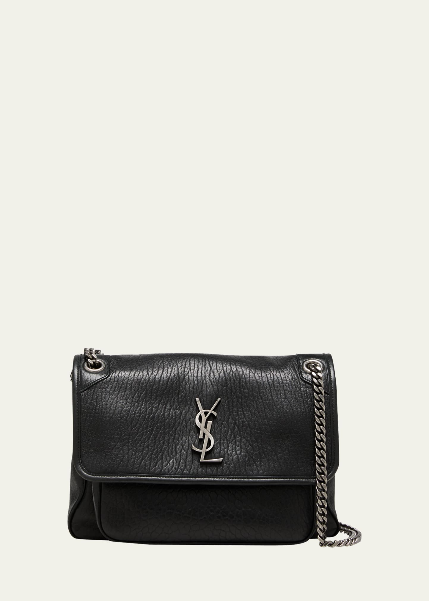 Saint Laurent Niki Medium Flap YSL Shoulder Bag in Leather | Bergdorf Goodman