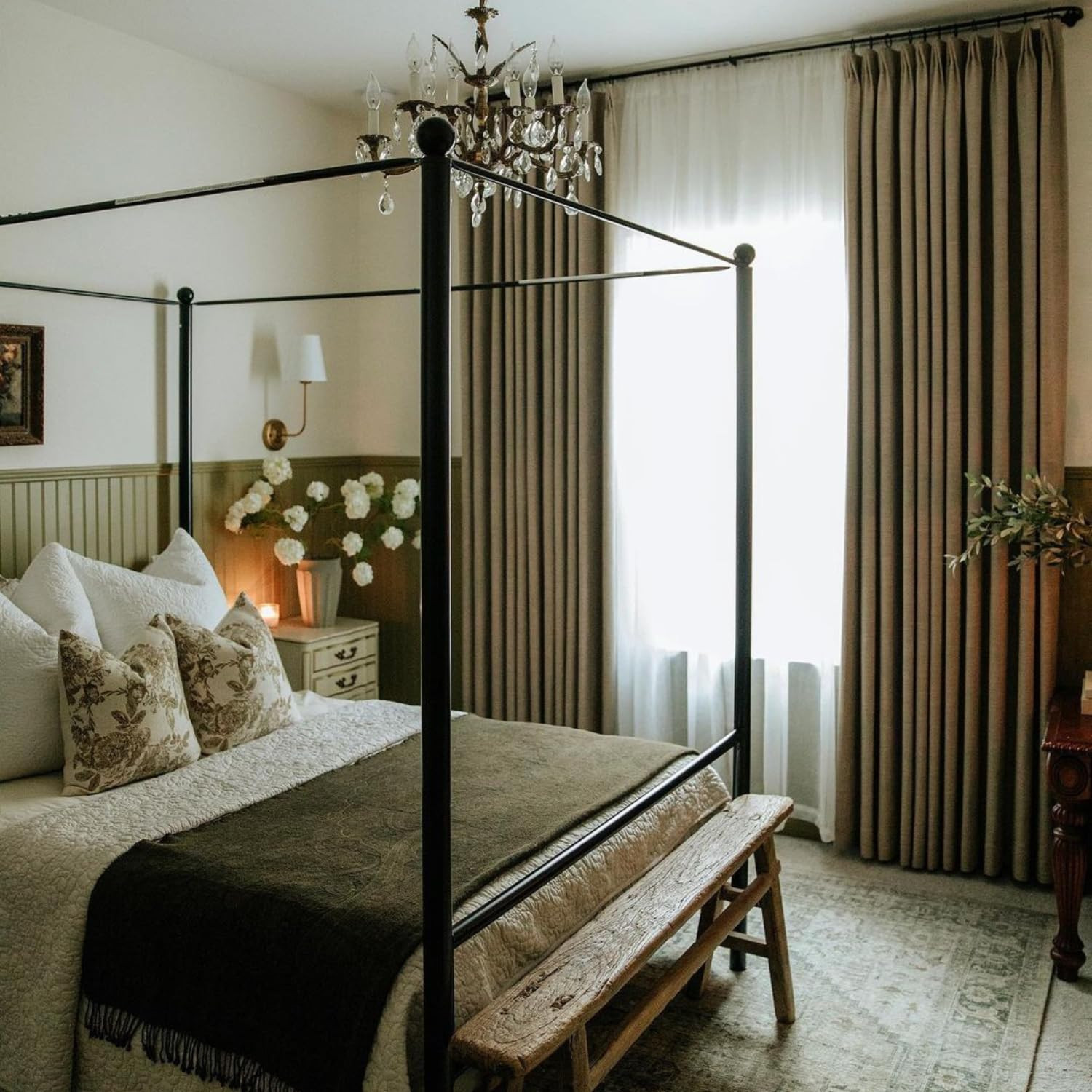 TWOPAGES Liz Linen Curtain Custom Linen Drapery Panel for Living Room Bedroom Patio Door,1 Panel | Amazon (US)