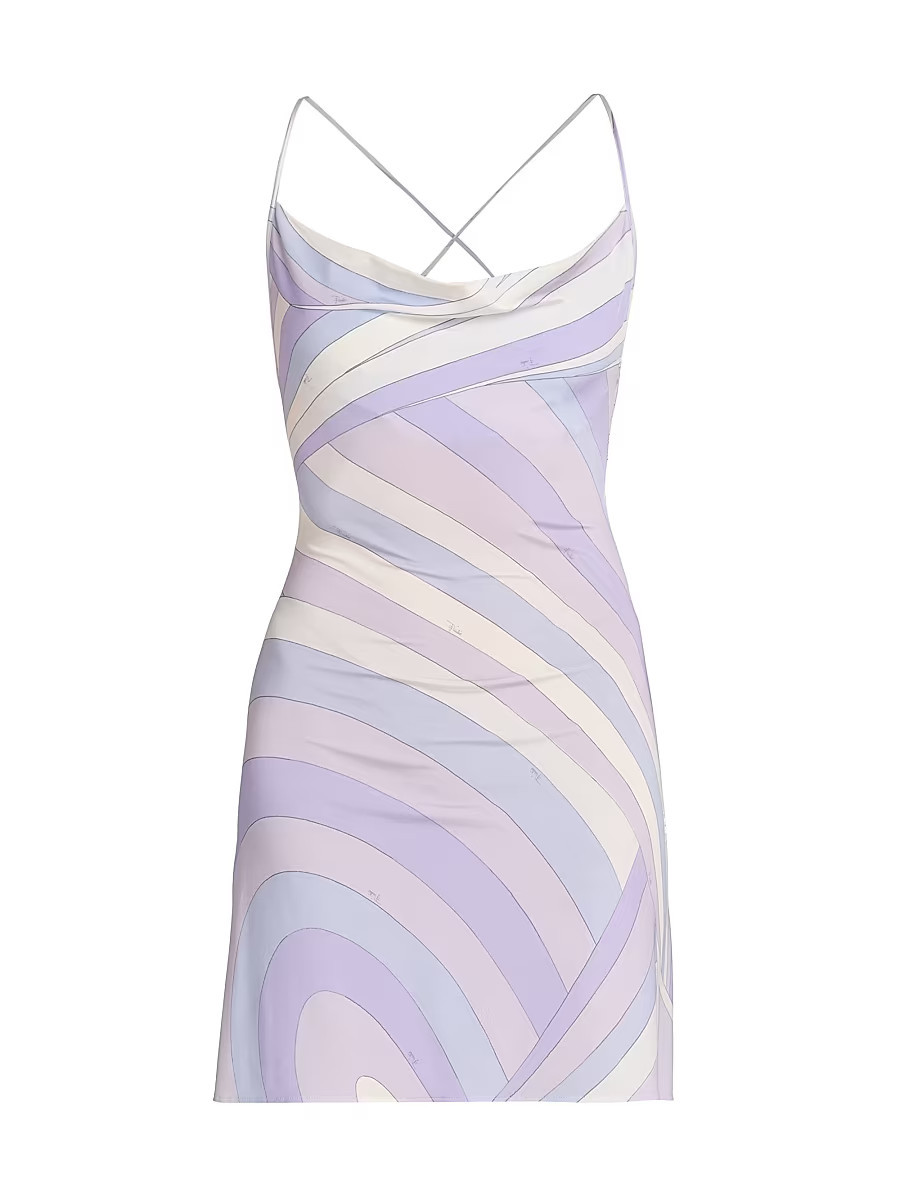 Women's Passepartout Jersey Satin Minidress - Lavander - Size 6 | Saks Fifth Avenue