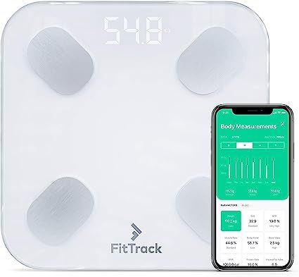 FitTrack Dara Smart BMI Digital Scale - Measure Weight and Body Fat - Most Accurate Bluetooth Gla... | Amazon (US)