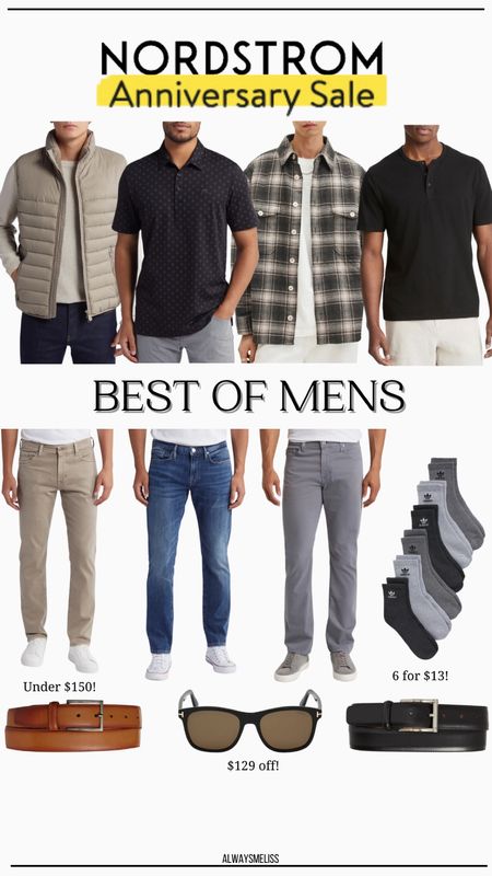 Rounding up so many great items for him that will be on sale during the Nordstrom sale! So many great basics for him from dressy to casual. 

Nordstrom sale 
Men’s clothing 
Pants for him

#LTKStyleTip #LTKxNSale #LTKSaleAlert