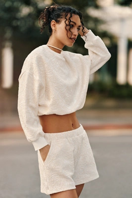 Daily Practice Textured Bubble Sweatshirt | Anthropologie (US)