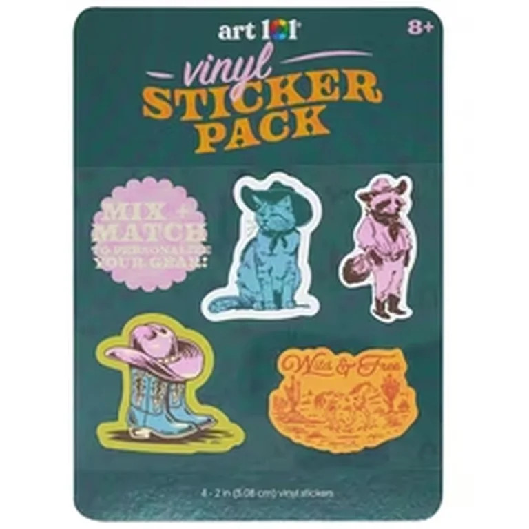 Art 101 Wild West Vinyl Sticker Pack | Walmart (US)
