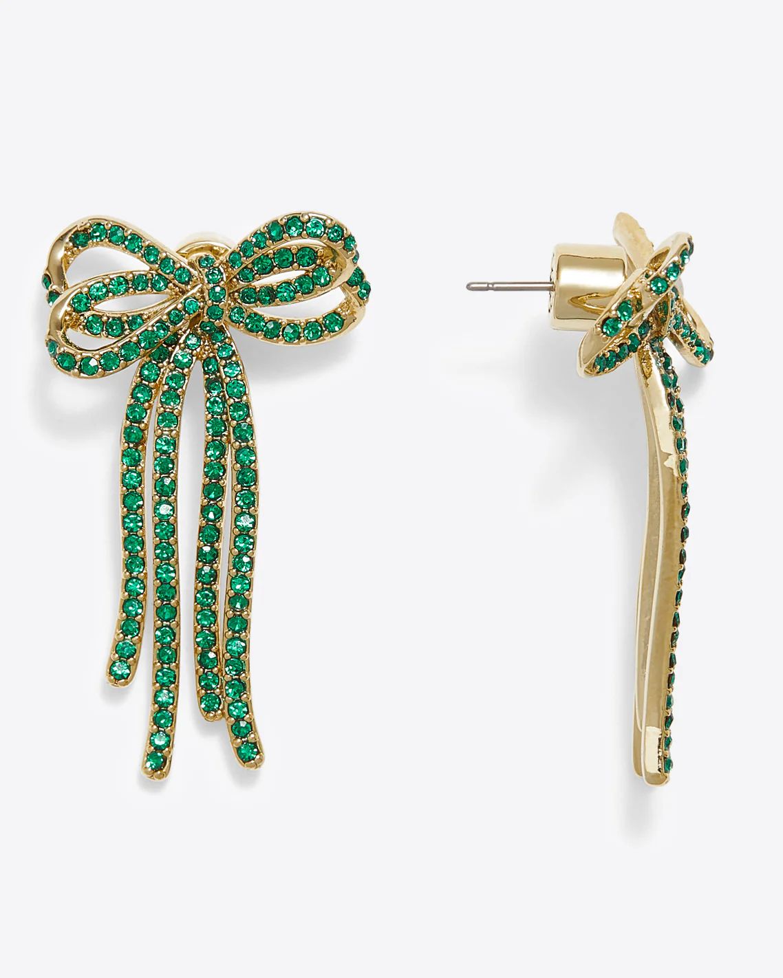 Emerald Bow Earrings | Draper James (US)