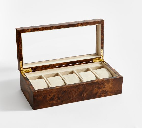 Burlwood Watch Box | Pottery Barn (US)