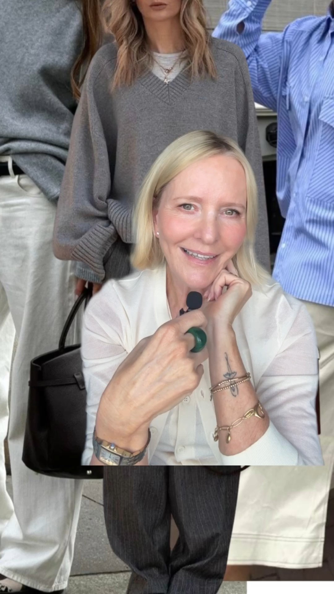 3 pieces I wear on repeat.
Grey cashmere knit, light blue oversized shirt, white jeans.
These are the exact ones I reach for below.

I wear a size Medium or Large in UNIQLO knitwear.  I wear a Size 28 in jeans.  I wear a Size 8 in blue shirt.

The grey ARKET Terry sweatshirt is lovely, I wear a Medium.  Won’t last long.  One of my favourite brands.

#LTKautumn #LTKaustralia #LTKover50style