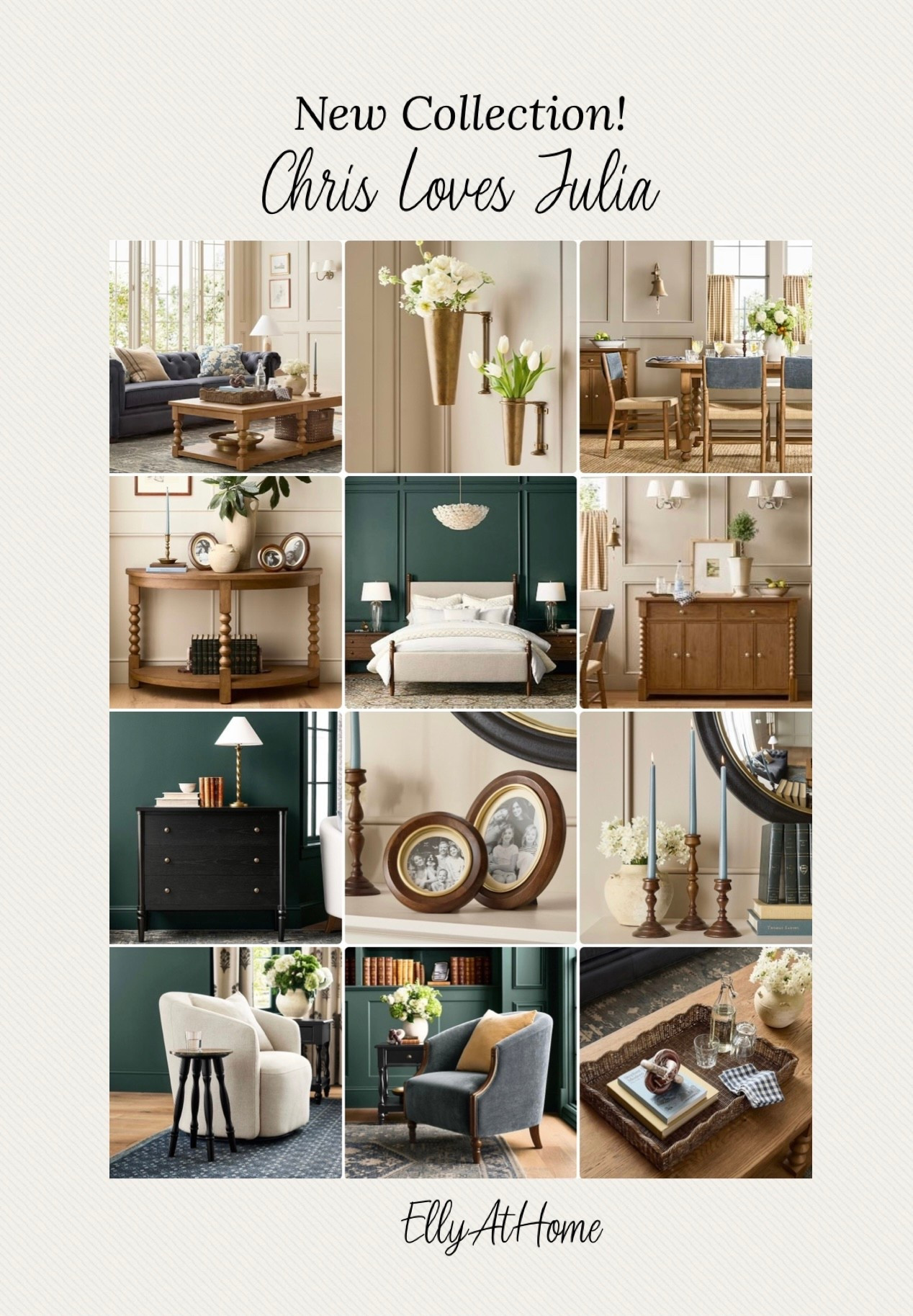 New Chris Loves Julia collection at Pottery Barn! Shop furniture pieces, kitchen, living room, bedroom, dining room and house me decor accessories. 

#LTKHome