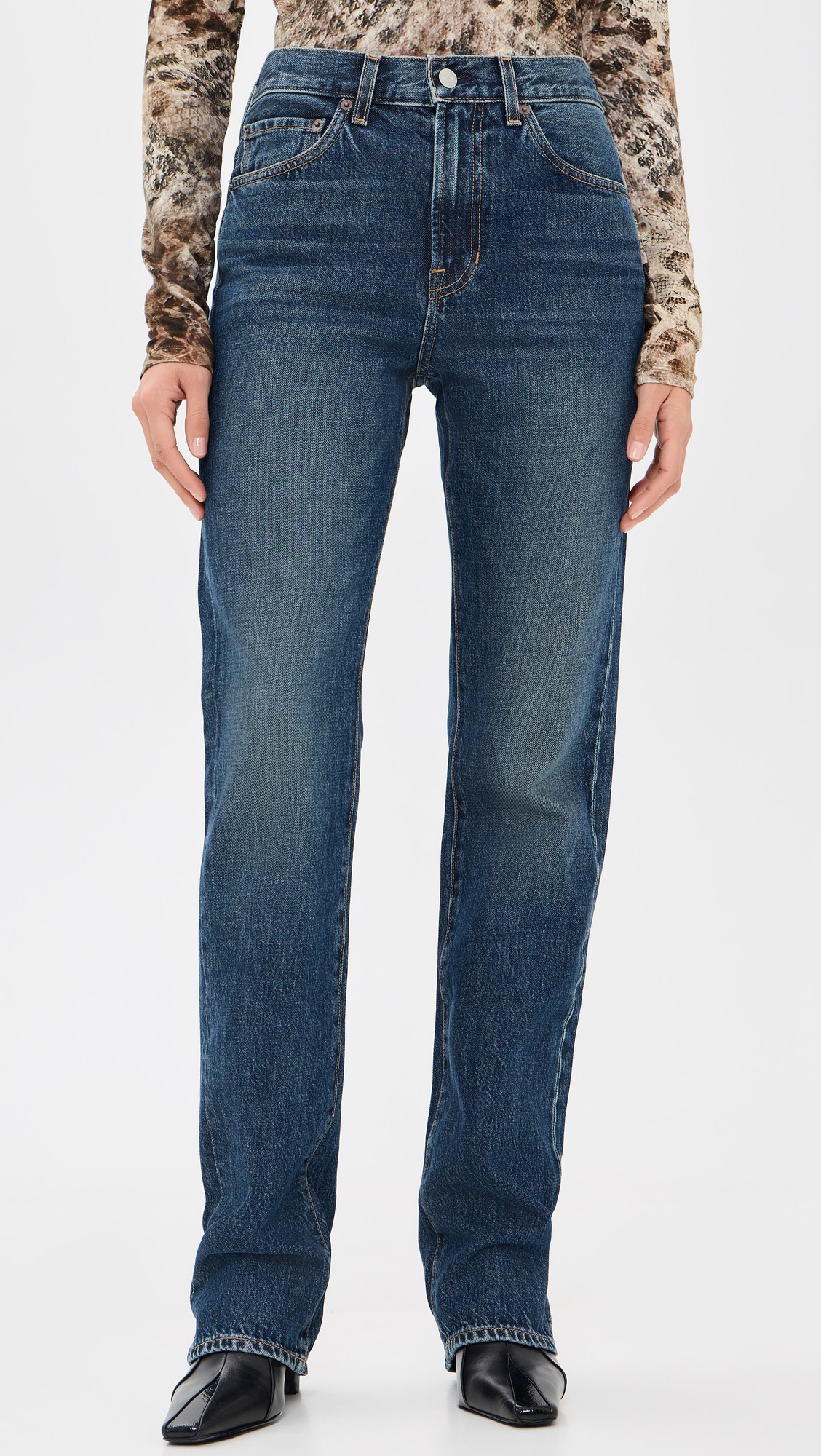 A. L.C. The 917 Slim Straight Jeans Vintage Blue 30 | Shopbop